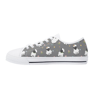 Sheep Women's Low Top Canvas Shoes