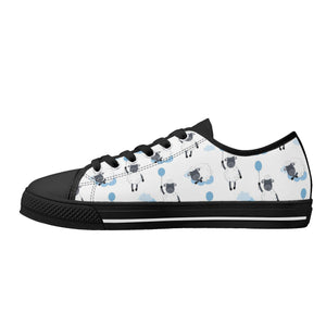 Sheep Women's Low Top Canvas Shoes
