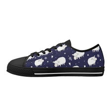 Sheep Women's Low Top Canvas Shoes