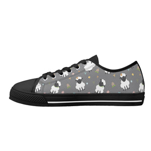 Sheep Women's Low Top Canvas Shoes