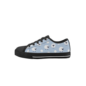 Sheep Kid's Low Top Canvas Shoes