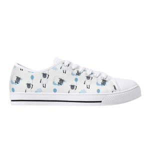 Sheep Women's Low Top Canvas Shoes
