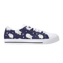 Sheep Women's Low Top Canvas Shoes