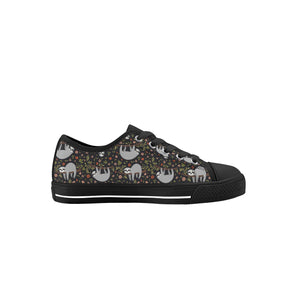 Sloth Kid's Low Top Canvas Shoes