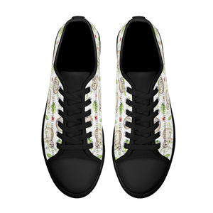 Sloth Women's Low Top Canvas Shoes