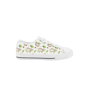 Sloth Kid's Low Top Canvas Shoes