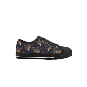 Sloth Kid's Low Top Canvas Shoes