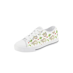 Sloth Kid's Low Top Canvas Shoes