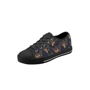 Sloth Kid's Low Top Canvas Shoes