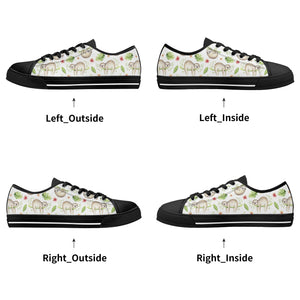 Sloth Women's Low Top Canvas Shoes