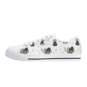 Sloth Women's Low Top Canvas Shoes