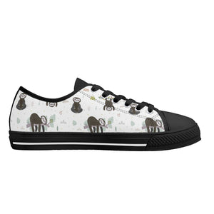 Sloth Women's Low Top Canvas Shoes