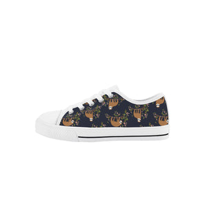Sloth Kid's Low Top Canvas Shoes