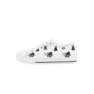 Sloth Kid's Low Top Canvas Shoes