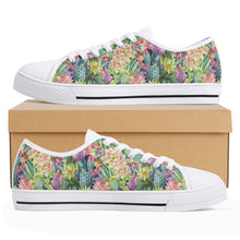 Succulent Women's Low Top Canvas Shoes