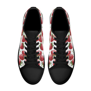 Strawberry Women's Low Top Canvas Shoes