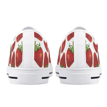 Strawberry Women's Low Top Canvas Shoes