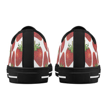 Strawberry Women's Low Top Canvas Shoes