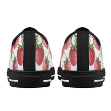 Strawberry Women's Low Top Canvas Shoes