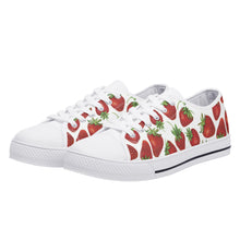 Strawberry Women's Low Top Canvas Shoes