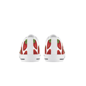 Strawberry Kid's Low Top Canvas Shoes