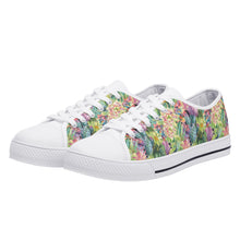 Succulent Women's Low Top Canvas Shoes