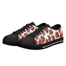 Strawberry Women's Low Top Canvas Shoes