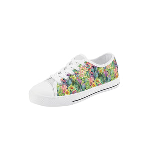 Succulent Kid's Low Top Canvas Shoes