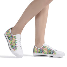 Succulent Women's Low Top Canvas Shoes