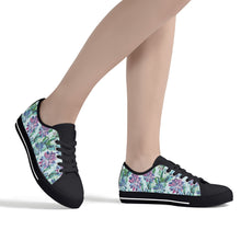 Succulent Women's Low Top Canvas Shoes