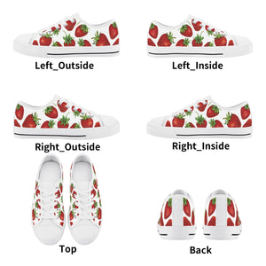 Strawberry Kid's Low Top Canvas Shoes