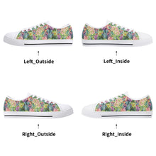 Succulent Women's Low Top Canvas Shoes