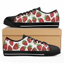 Strawberry Women's Low Top Canvas Shoes