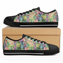 Succulent Women's Low Top Canvas Shoes