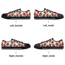 Strawberry Women's Low Top Canvas Shoes