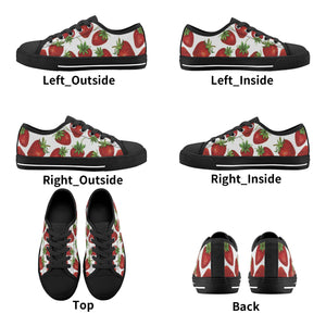 Strawberry Kid's Low Top Canvas Shoes