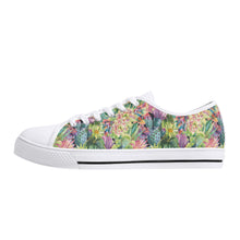 Succulent Women's Low Top Canvas Shoes