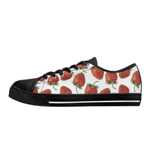 Strawberry Women's Low Top Canvas Shoes