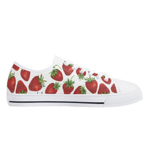 Strawberry Women's Low Top Canvas Shoes