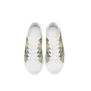 Succulent Kid's Low Top Canvas Shoes