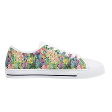 Succulent Women's Low Top Canvas Shoes