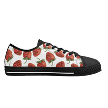 Strawberry Women's Low Top Canvas Shoes