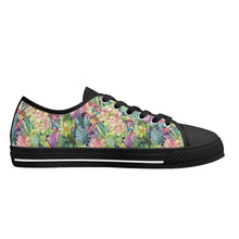 Succulent Women's Low Top Canvas Shoes