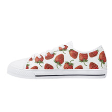 Strawberry Women's Low Top Canvas Shoes