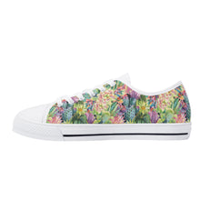 Succulent Women's Low Top Canvas Shoes