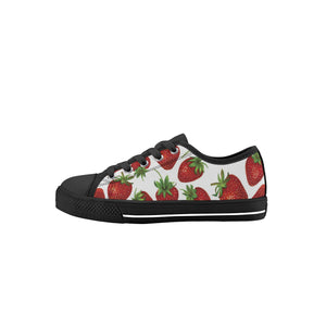 Strawberry Kid's Low Top Canvas Shoes