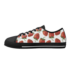 Strawberry Women's Low Top Canvas Shoes