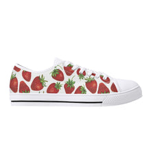 Strawberry Women's Low Top Canvas Shoes