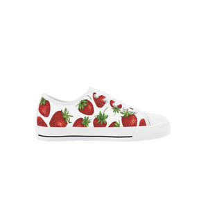 Strawberry Kid's Low Top Canvas Shoes