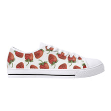 Strawberry Women's Low Top Canvas Shoes